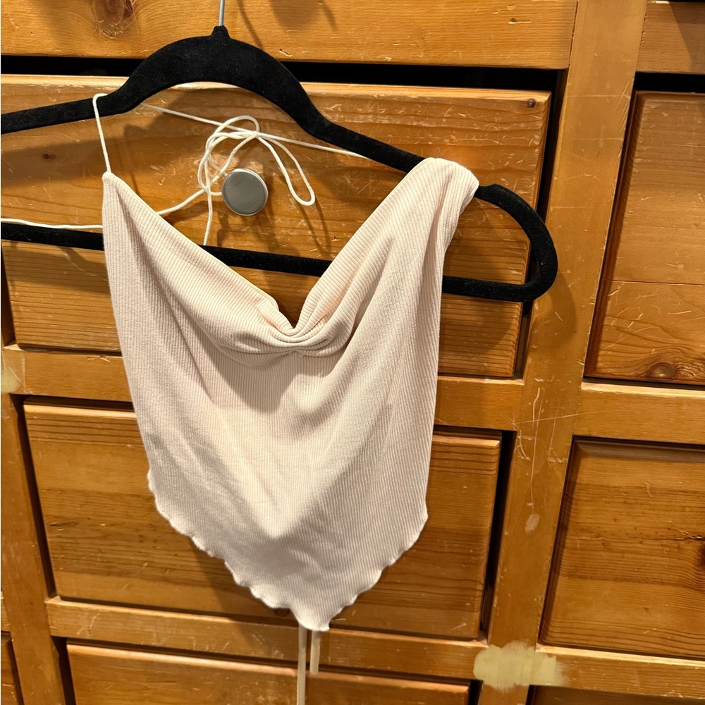 White Fox Bandana Top Cream
